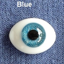 【现货】塔林眼 08MM 船型玻璃眼 Blue